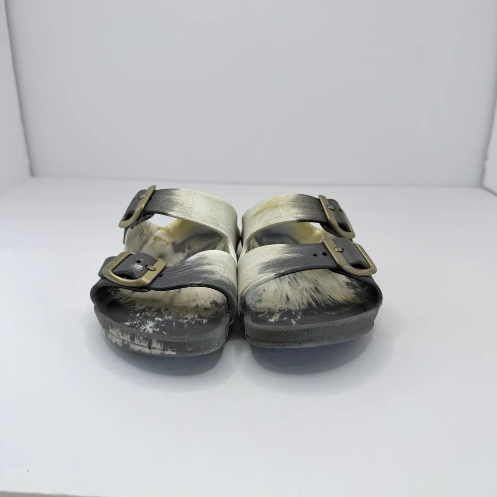 Size 12C Birkenstock Arizona Essential EVA Girls Boys Sandals  Active Gold White
